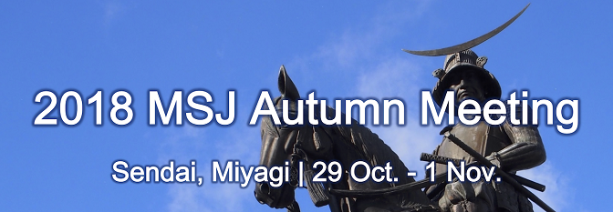 2018 MSJ Autumn Meeting